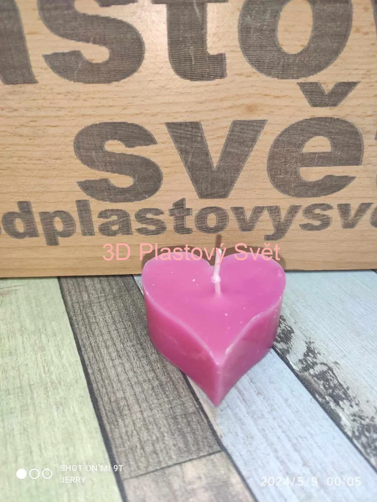 Srdíčko - svíčka