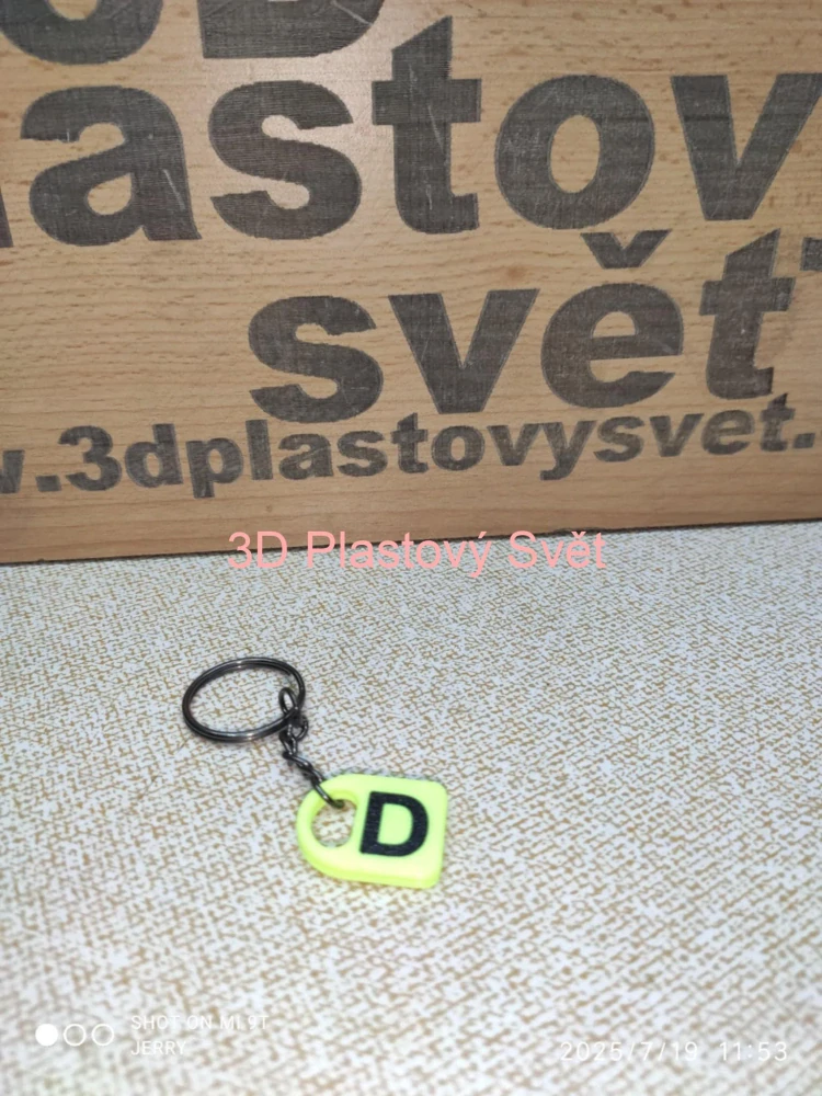 Klíčenka Písmeno D