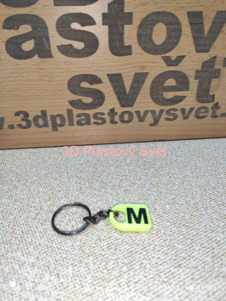 Klíčenka Písmeno M