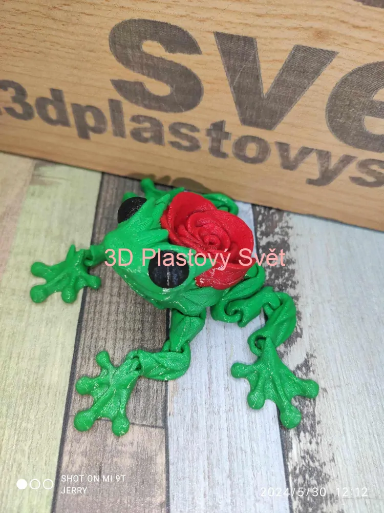 Žabička s růží