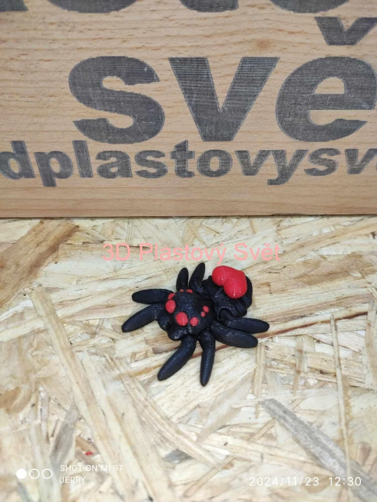 Malý pavouček se srdíčkem - postavička