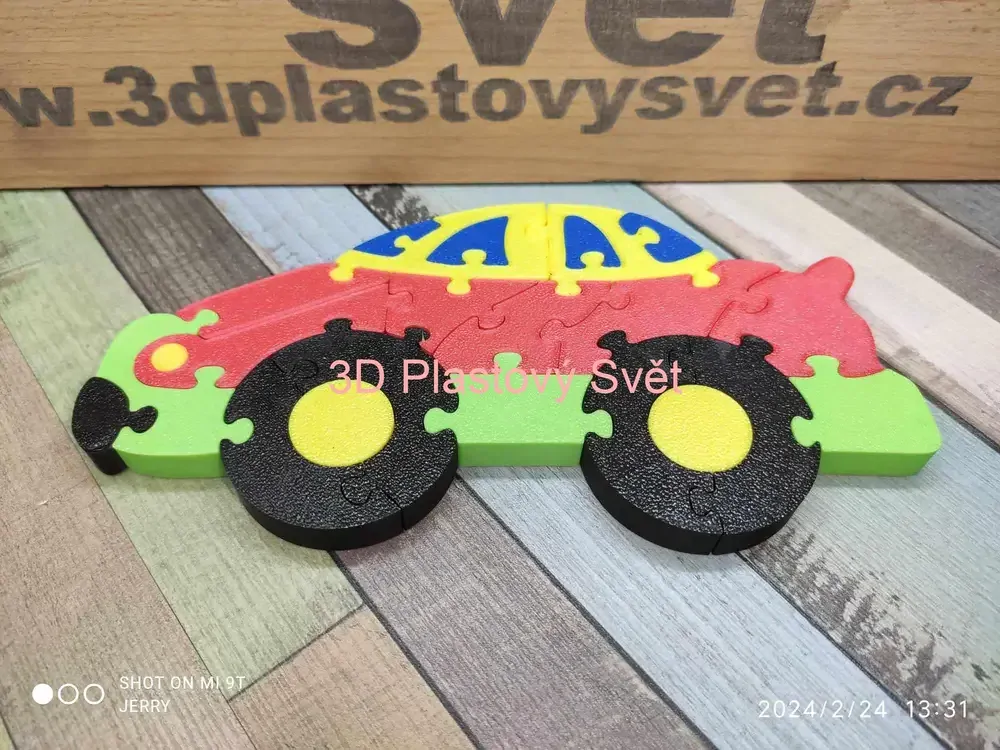 Autíčko - puzzle