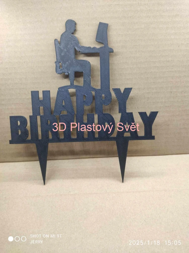 Happy Birthday PC hráč - 2D - zápich