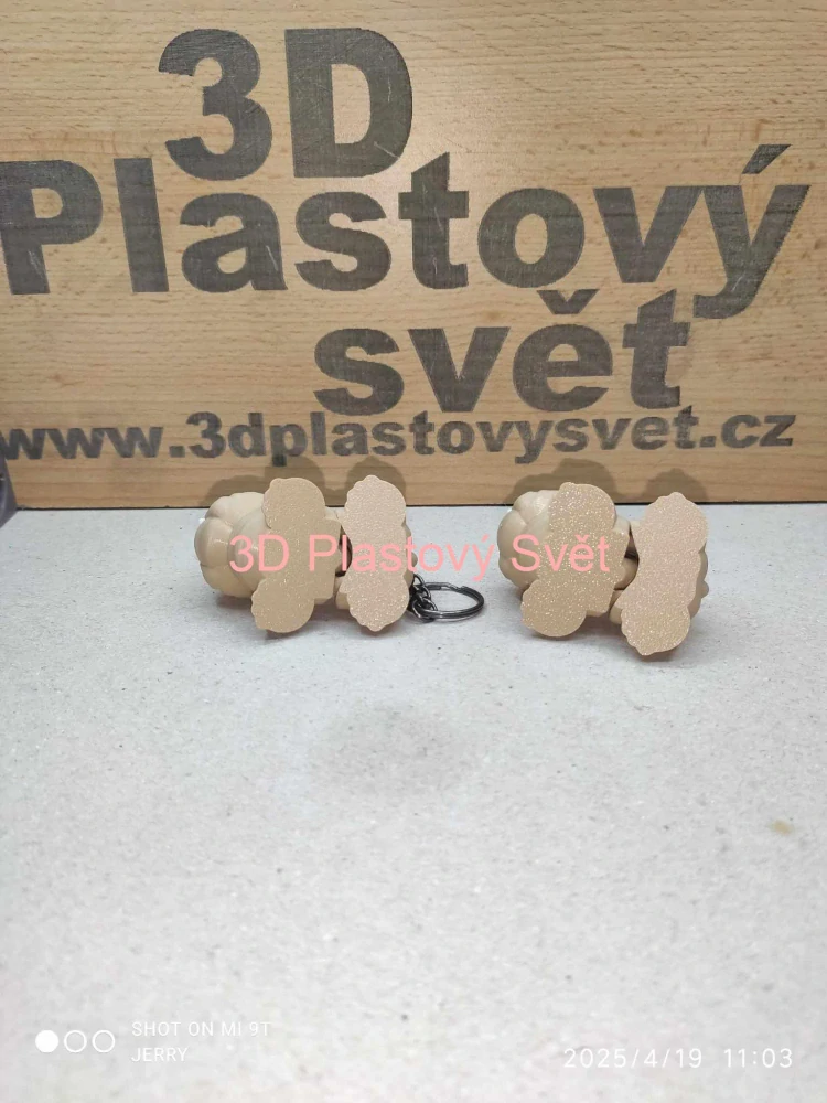 Malý Anglický buldok - klíčenka