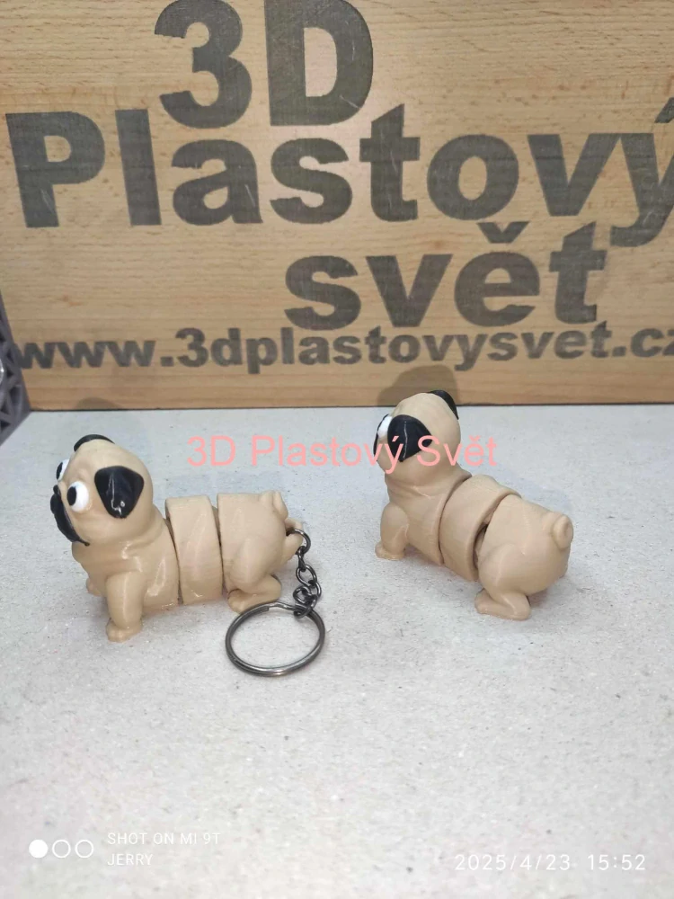 Malý mopsík - klíčenka