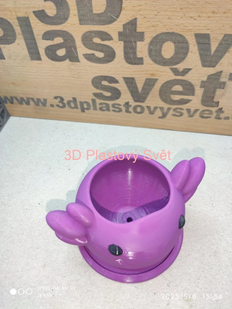 Vysmátý květináč - Axolotl