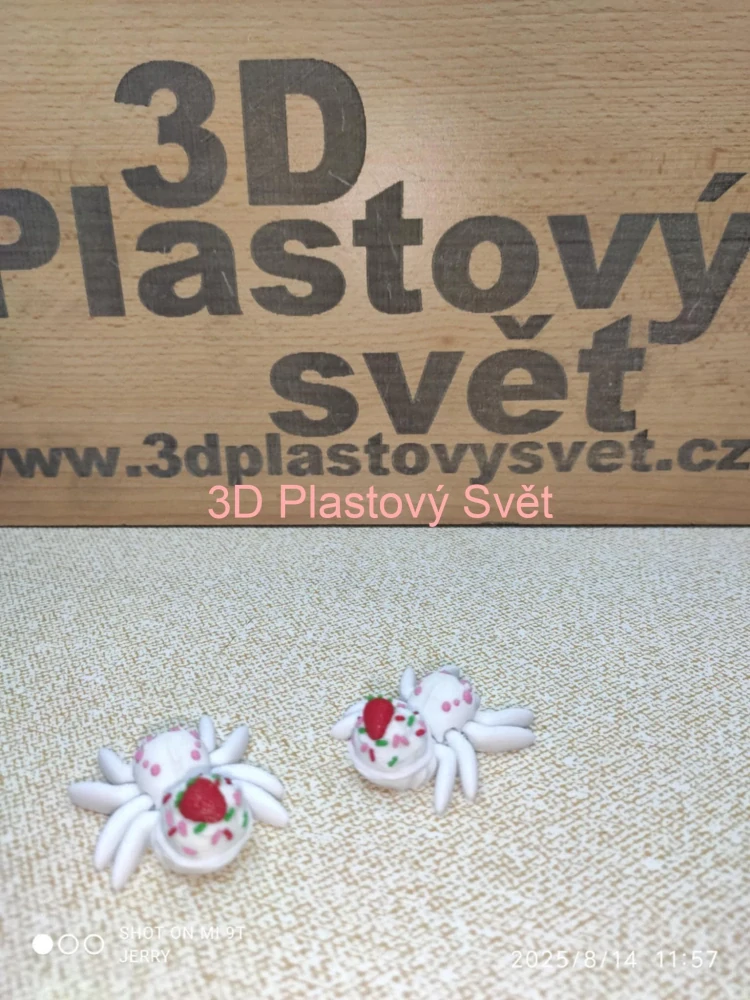 Malý pavouček s dezertem - postavička