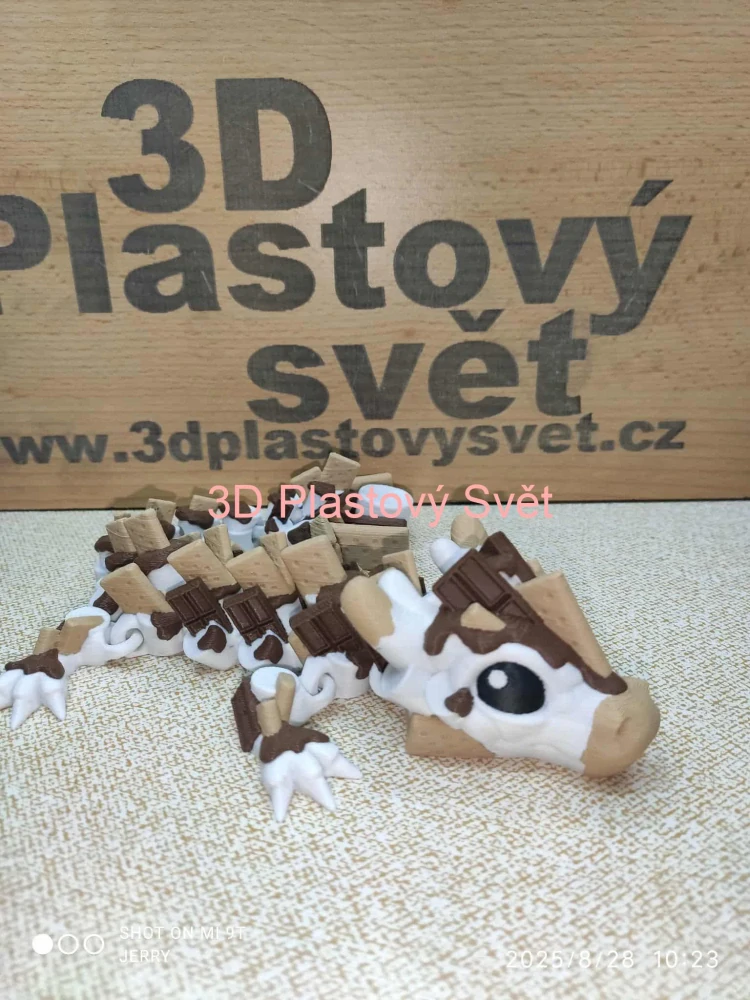 Čokoládo-sušenkový drak - krátký
