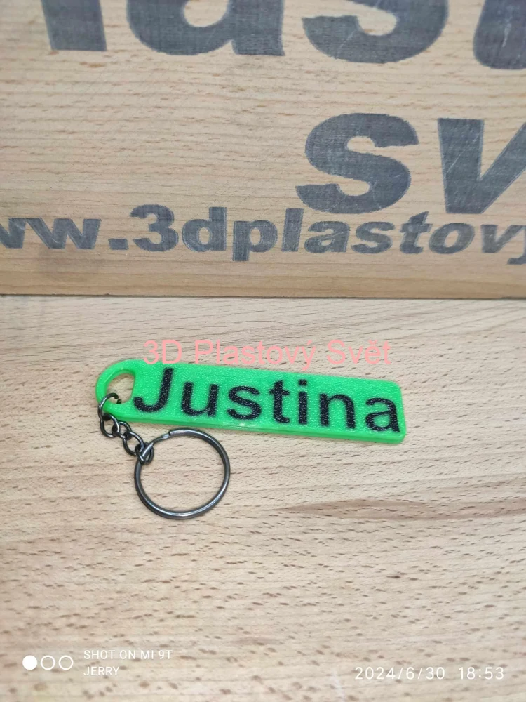 Klíčenka Justina