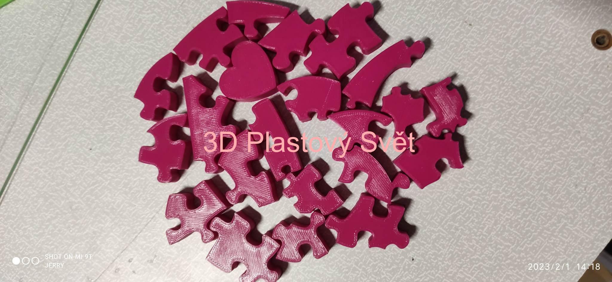 2D srdce puzzle