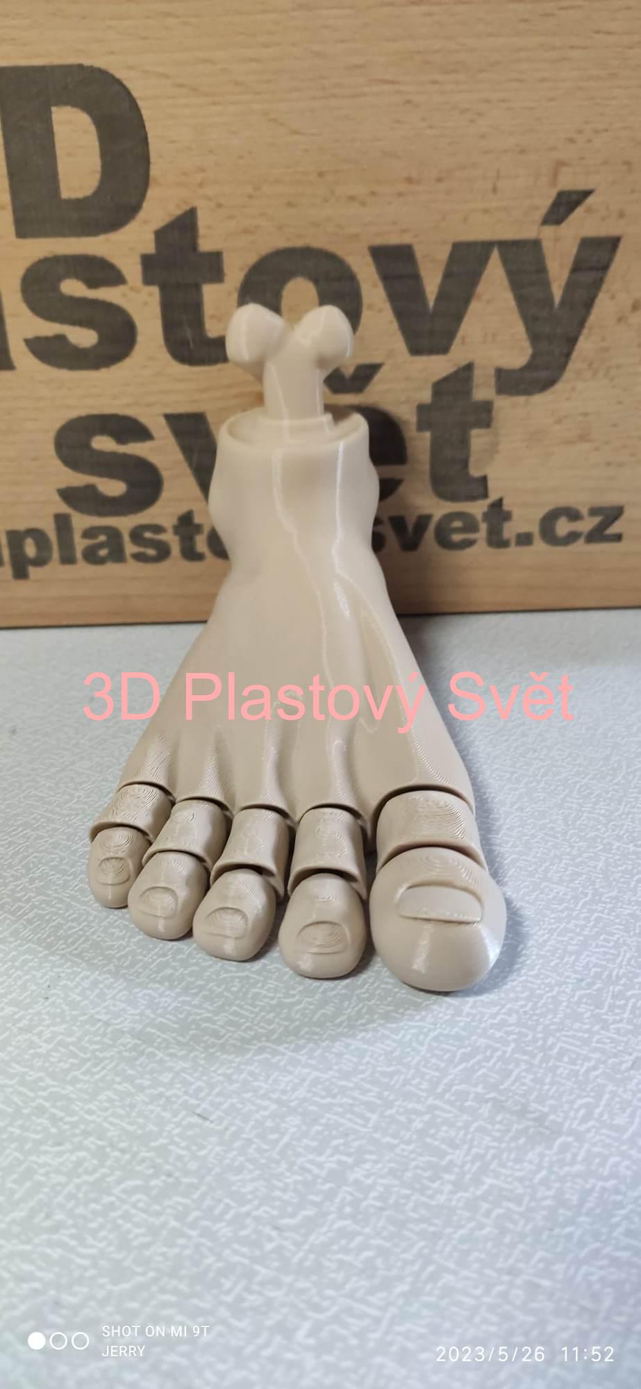 Pravá noha - hýbací