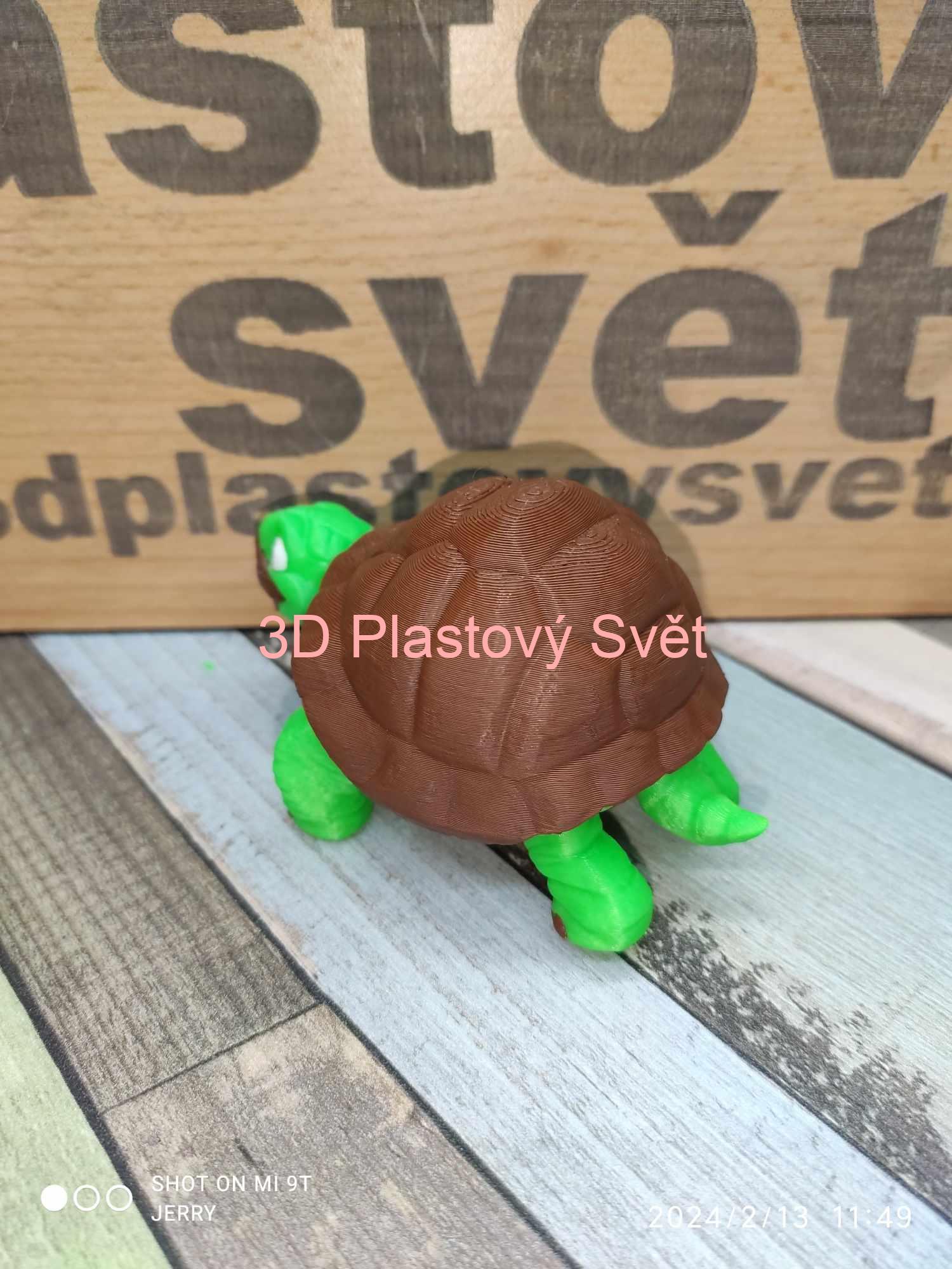 Želva - hýbací - barevný