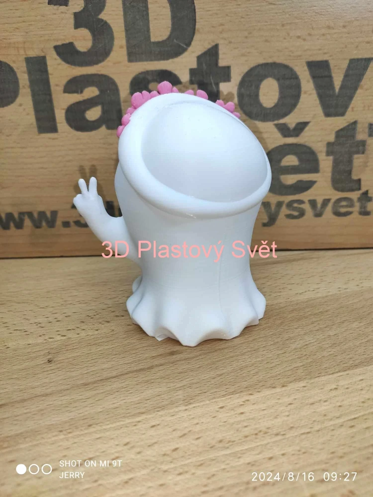 Veselý duch s kytičkami