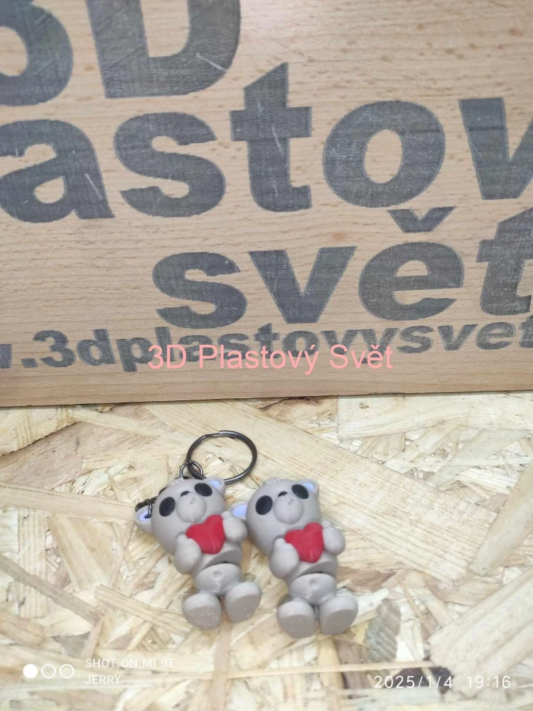 Medvídek se srdíčkem - Postavička/Klíčenka