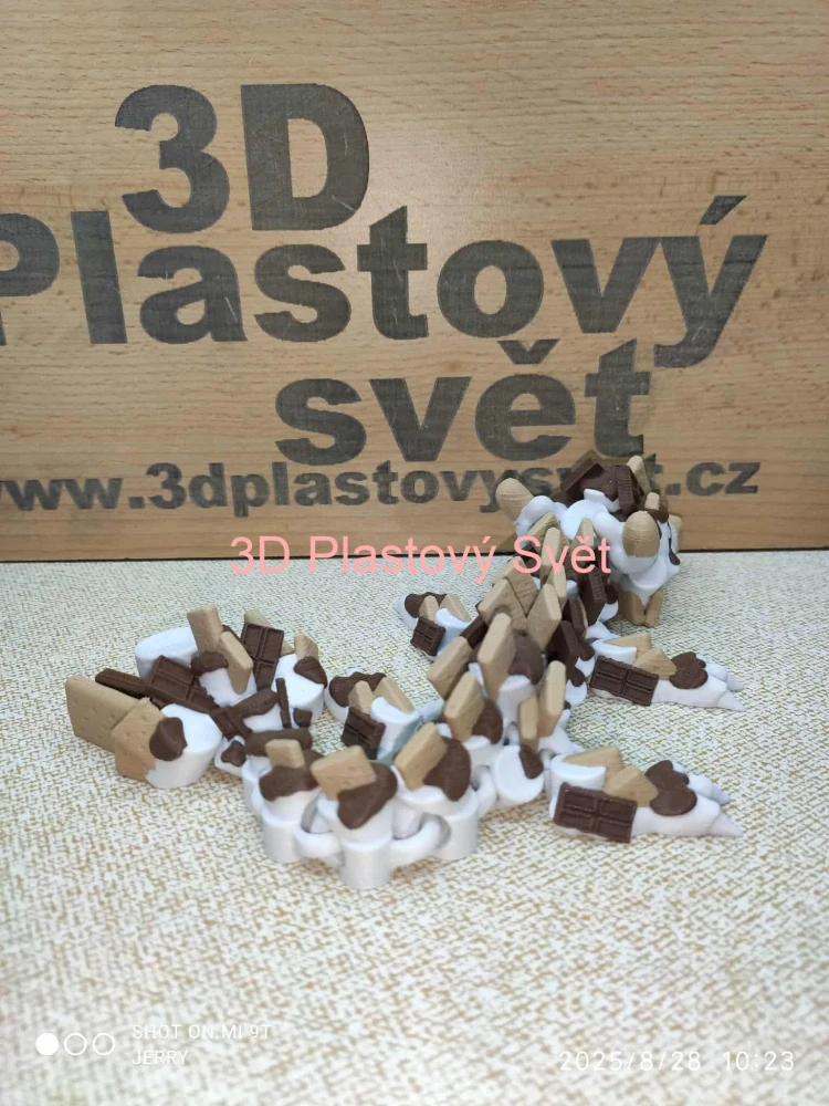 Čokoládo-sušenkový drak - krátký