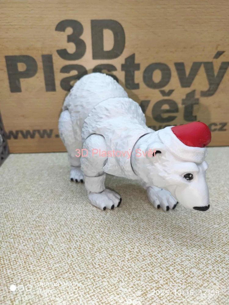 Vánoční polární medvěd