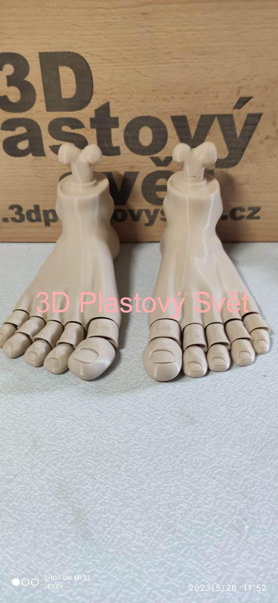 Pravá noha - hýbací