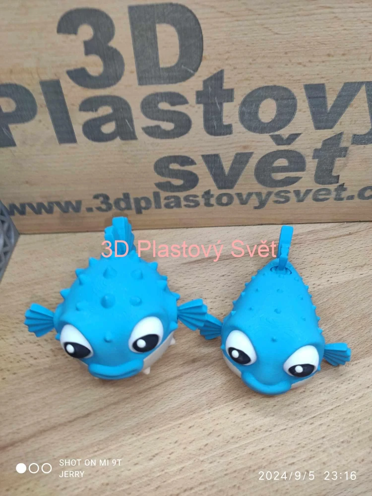 Naštvaná puffer ryba