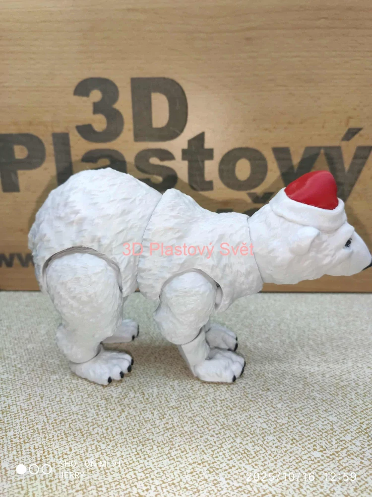 Vánoční polární medvěd