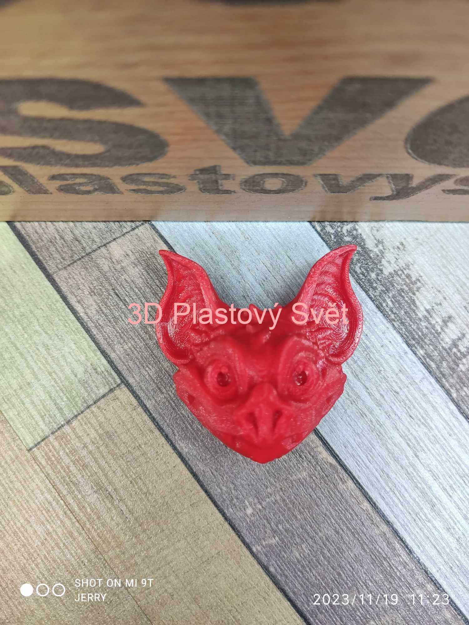 Netopýr/Kaloň hlava - magnetka