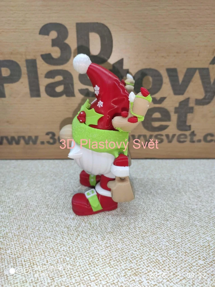 Vánoční skřítek s vousy