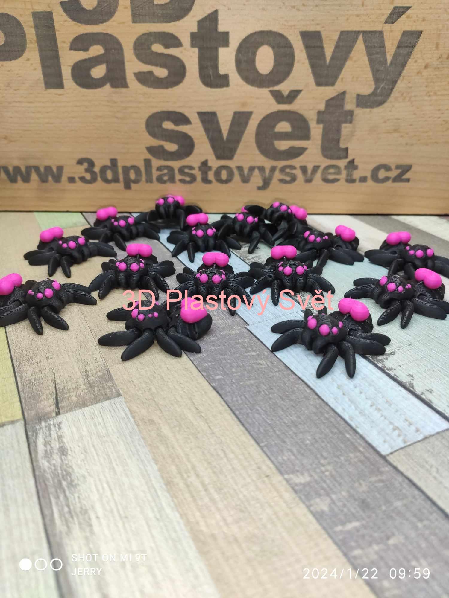 Malý pavouček se srdíčkem - magnetka