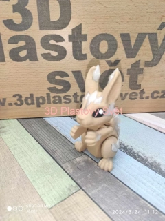 Malý zajíček s krystaly