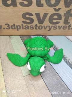 Mořská želva - hýbací - barevný