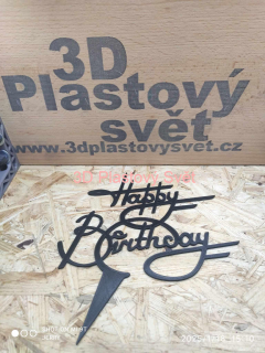 Happy Birthday - 2D - zápich