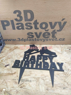 Happy Birthday brusle - 2D - zápich