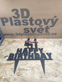 Happy Birthday PC hráč - 2D - zápich