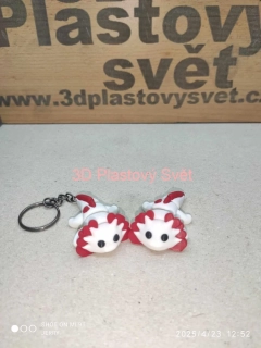 Malý srdíčkový axolotl - postavička/klíčenka