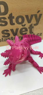 Vysmátý Axolotl - hýbací