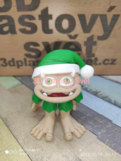 Malý vánoční Yeti 4 - hýbací - barevný