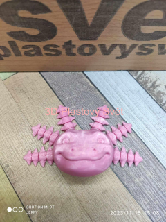 Axolotl hlava - hýbací - magnetka