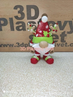Vánoční skřítek s vousy