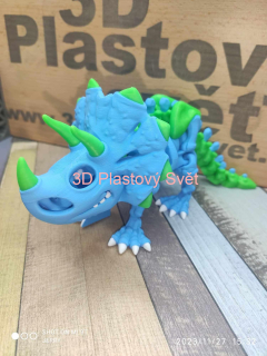 Triceratops kostra - hýbací - barevné